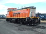 BNSF 3704 MP15 about ready to leave town